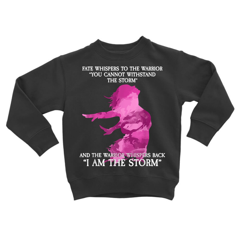 Fate Whispers To The Warrior   I Am The Storm T Shirt Toddler Sweatshirt | Artistshot