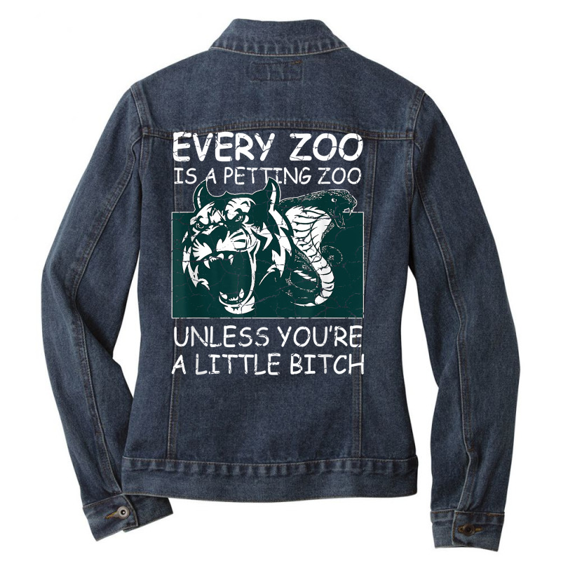 Petting Zoo Zoologist T Shirt Ladies Denim Jacket by malyahdepetris | Artistshot