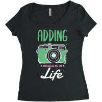 Photographer Adding Moments Of Life Design For A Photograph Photograph Women's Triblend Scoop T-shirt | Artistshot