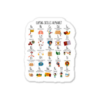 Coping Skills Alphabet Mental Health Awareness Counselor T Shirt Sticker | Artistshot