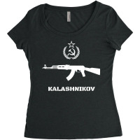 Vintage Soviet Kalashnikov Ak 47 Ussr Russian Gun Rifle T Shirt Women's Triblend Scoop T-shirt | Artistshot