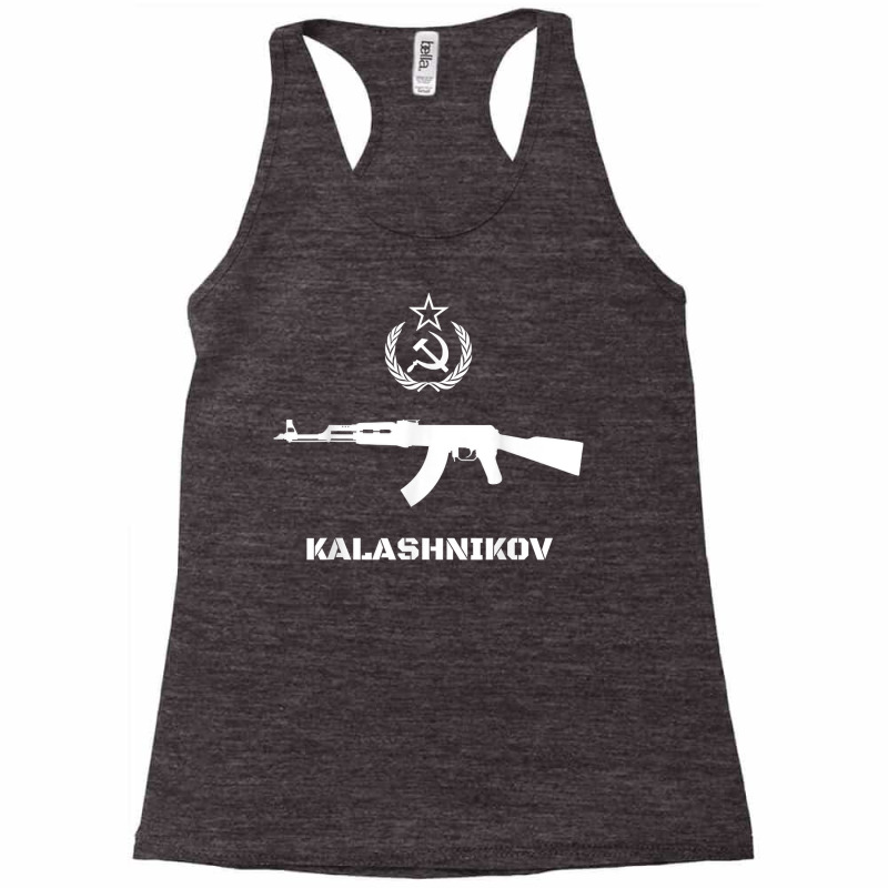 Vintage Soviet Kalashnikov Ak 47 Ussr Russian Gun Rifle T Shirt Racerback Tank by aryanahjerich | Artistshot