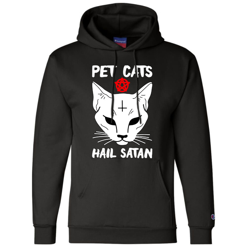 Pet Cats Hail Satan Champion Hoodie by ALex Marcus | Artistshot