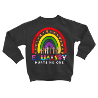 Lgbt Disabled Hand Up Rainbow Equality Hurts No One Tank Top Toddler Sweatshirt | Artistshot