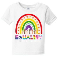 Lgbt Disabled Hand Up Rainbow Equality Hurts No One Tank Top Baby Tee | Artistshot