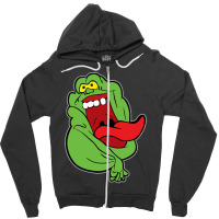 Slimer Green Ghost Zipper Hoodie | Artistshot