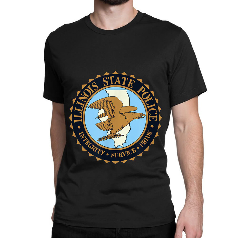 Police Illinois State Police Classic T-shirt by criticizematter | Artistshot