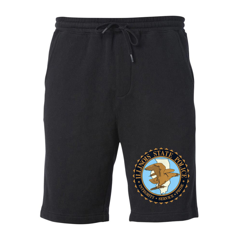 Police Illinois State Police Fleece Short by criticizematter | Artistshot