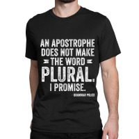 Police English Teacher And Lingui Funny Grammar Police Classic T-shirt | Artistshot