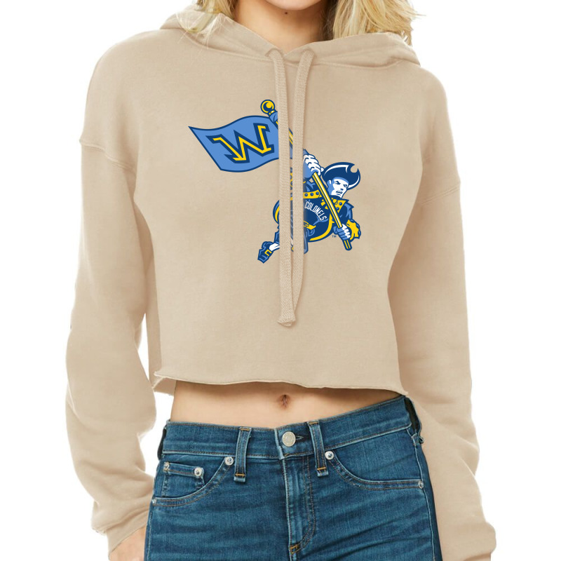 Custom Wilkes University Colonels Cropped Hoodie By Senders