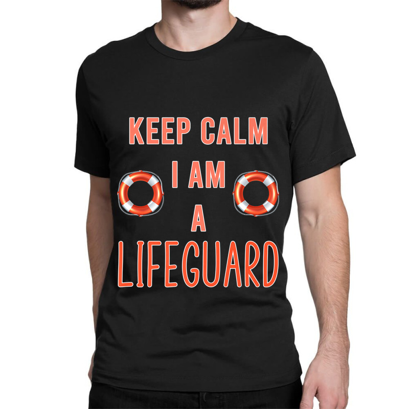 Police Keep Calm I Am A Life Guard Seashore Marine Police Duty Classic T-shirt | Artistshot