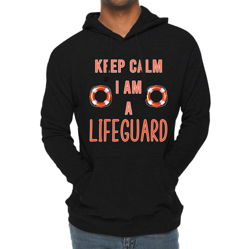 Police Keep Calm I Am A Life Guard Seashore Marine Police Duty Lightweight Hoodie | Artistshot