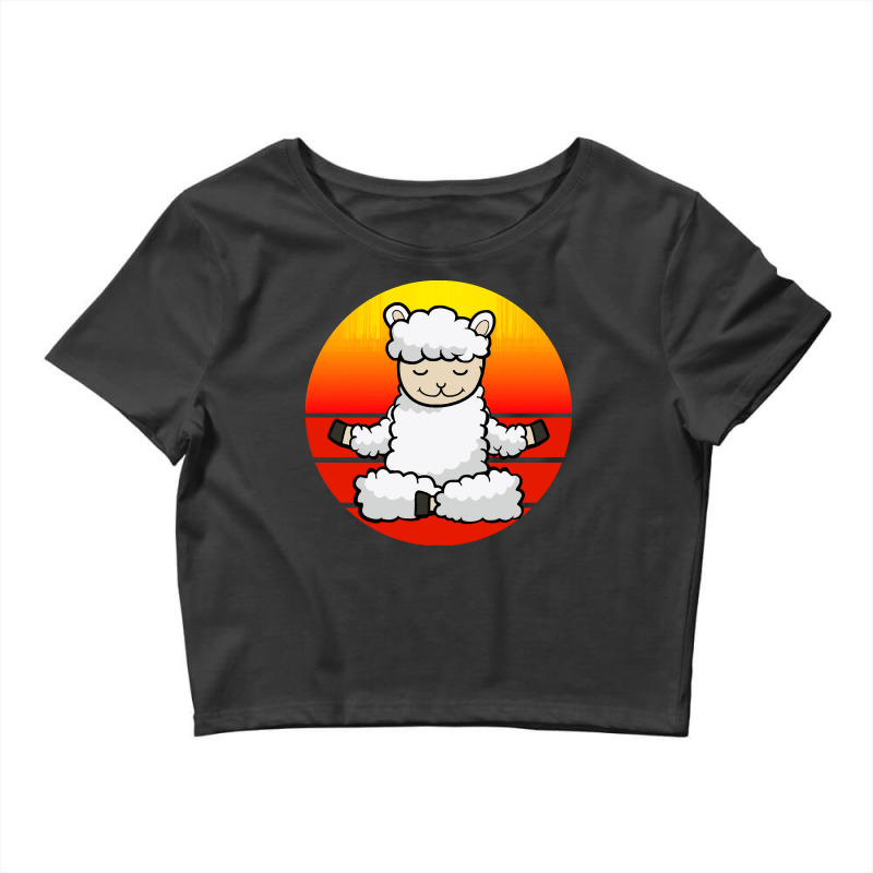 Meditation T Shirtyoga Lama, Meditation Yoga For Children And Parents Crop Top by difficultasian | Artistshot