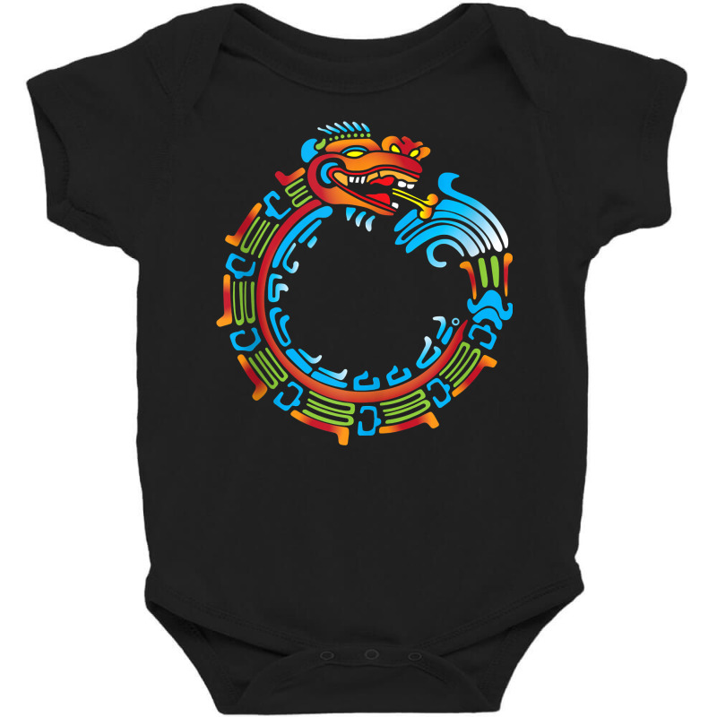 Ouroboros Quetzalcoatl Feathered Serpent Aztec Mayan Tank Top Baby Bodysuit by mikidicosmo | Artistshot