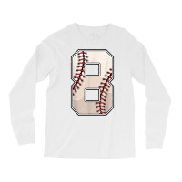 Baseball Birthday Boy Eight 8 Years Old Eighth 8th Bday Kids T Shirt Long Sleeve Shirts | Artistshot