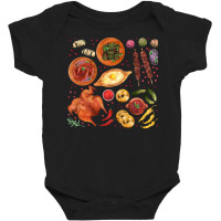 Georgian Cuisine T  Shirt Assorted Georgian Food T  Shirt Baby Bodysuit | Artistshot