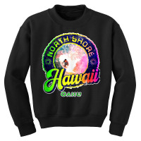 Surfing North Shore Oahu Surfer Hawaii Surf Board Grunge Tank Top Youth Sweatshirt | Artistshot