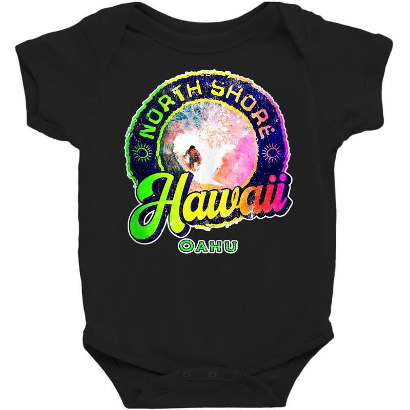 Surfing North Shore Oahu Surfer Hawaii Surf Board Grunge Tank Top Baby Bodysuit | Artistshot