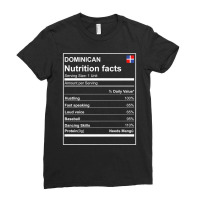 Dominican Nutrition Facts Premium Tshirt Dominican Republic Ladies Fitted T-shirt | Artistshot