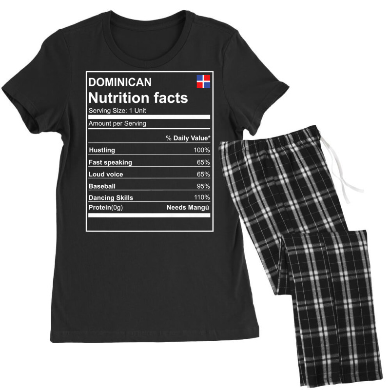 Dominican Nutrition Facts Premium Tshirt Dominican Republic Women's Pajamas Set by nycerecoverdell | Artistshot