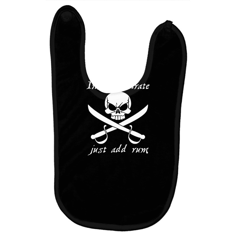 Instant Pirate Rum Skull Bones Caribbean Cruise Drinking Funny Baby Bibs by Gretchen Minnis | Artistshot