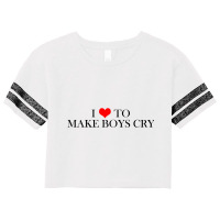 I Love To Make Boys Cry Scorecard Crop Tee | Artistshot