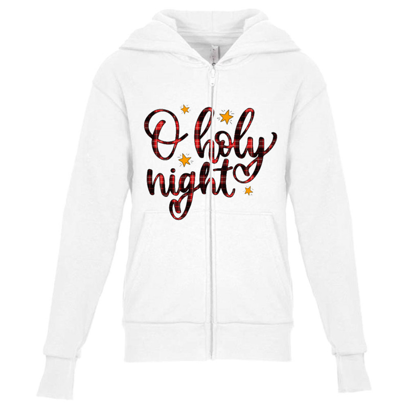 O Holy Night Youth Zipper Hoodie | Artistshot