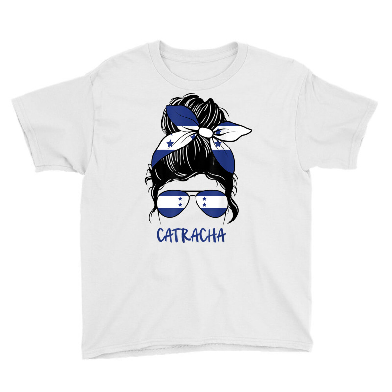 Soy Catracha For Hondurans Honduras Flag Girl T Shirt Youth Tee by adrienskradski | Artistshot