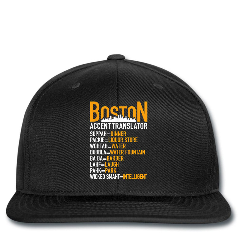 Wicked Smaht Boston Accent Translator Bostonians Gifts Shirt Printed Hat | Artistshot