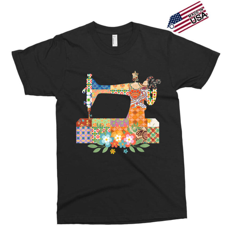 Quilting Floral Sewing Machine Seamstress Quilting Dressmaker Exclusive T-shirt | Artistshot