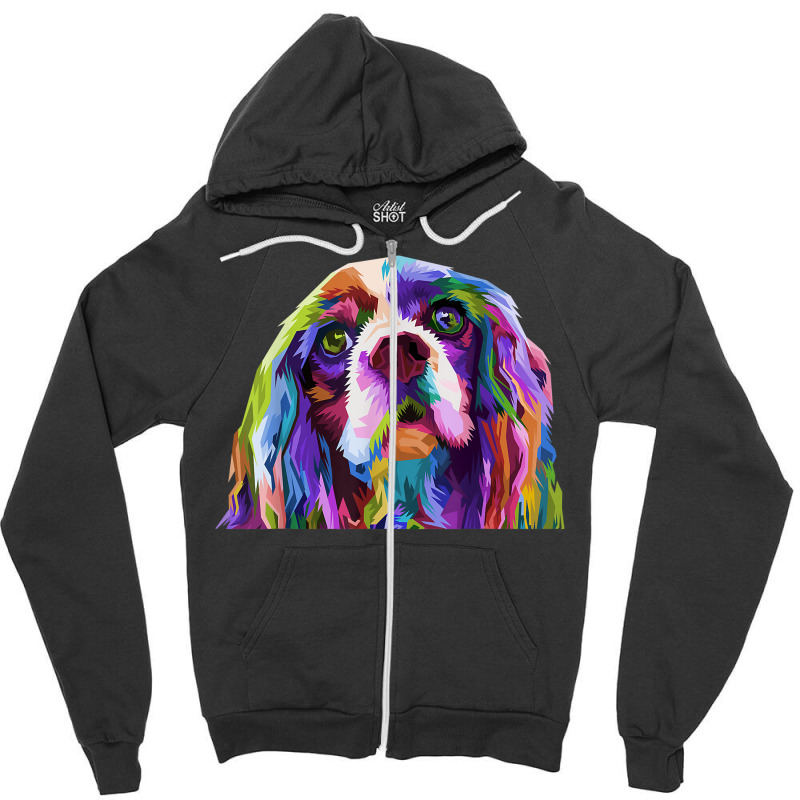 English Cocker Spaniel Pop Art Portrait Dog Owner T Shirt Zipper Hoodie by juleakuehneman | Artistshot