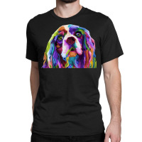 English Cocker Spaniel Pop Art Portrait Dog Owner T Shirt Classic T-shirt | Artistshot