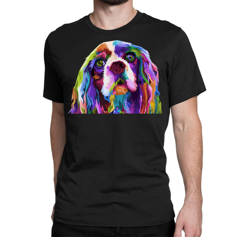 English Cocker Spaniel Pop Art Portrait Dog Owner T Shirt Classic T-shirt by juleakuehneman | Artistshot