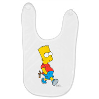 The Simpsons Bart Simpson With Slingshot T Shirt Baby Bibs | Artistshot