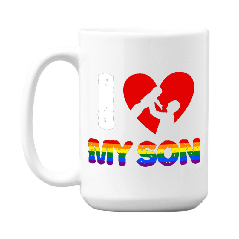 I Love My Son Father And Son For Dark 15 Oz Coffee Mug | Artistshot