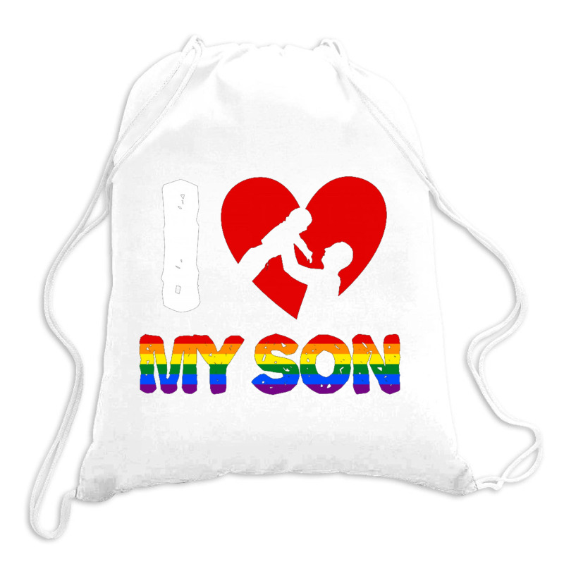 I Love My Son Father And Son For Dark Drawstring Bags | Artistshot