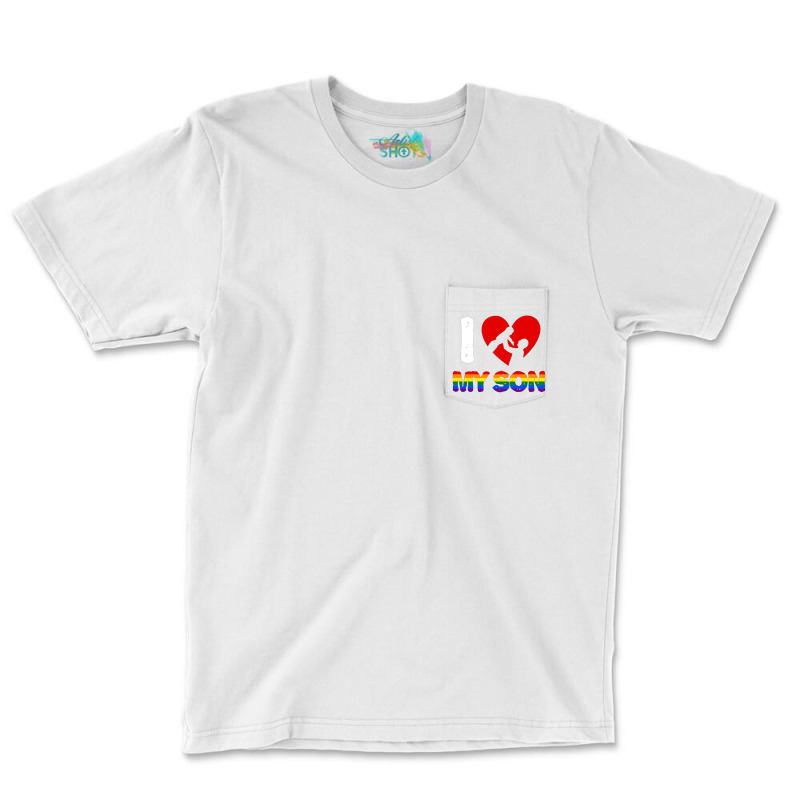 I Love My Son Father And Son For Dark Pocket T-shirt | Artistshot