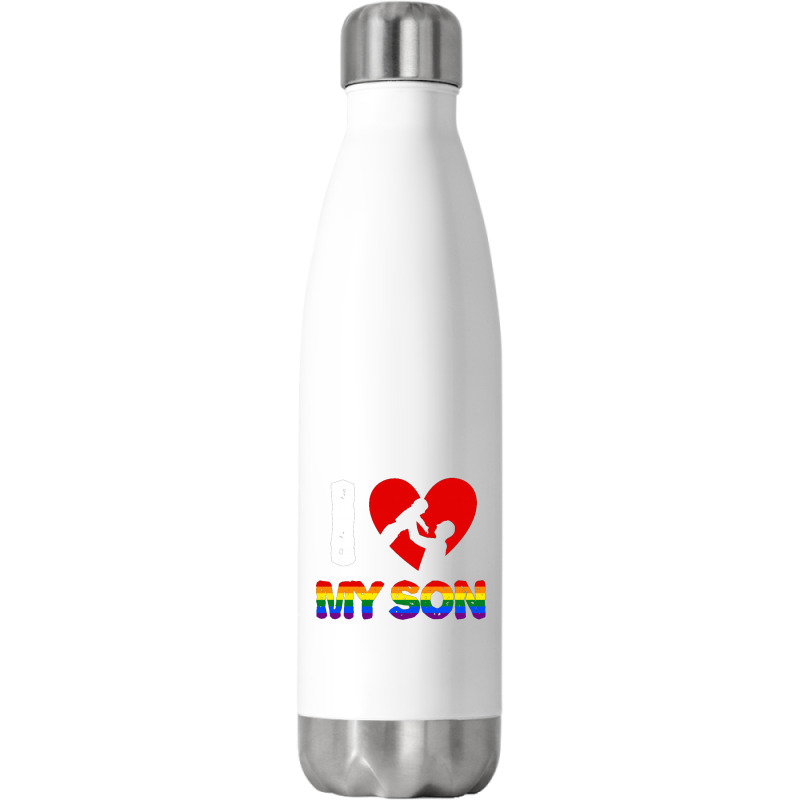 I Love My Son Father And Son For Dark Stainless Steel Water Bottle | Artistshot