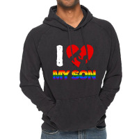 I Love My Son Father And Son For Dark Vintage Hoodie | Artistshot