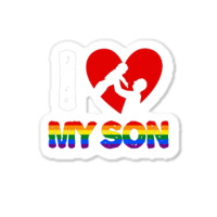 I Love My Son Father And Son For Dark Sticker | Artistshot