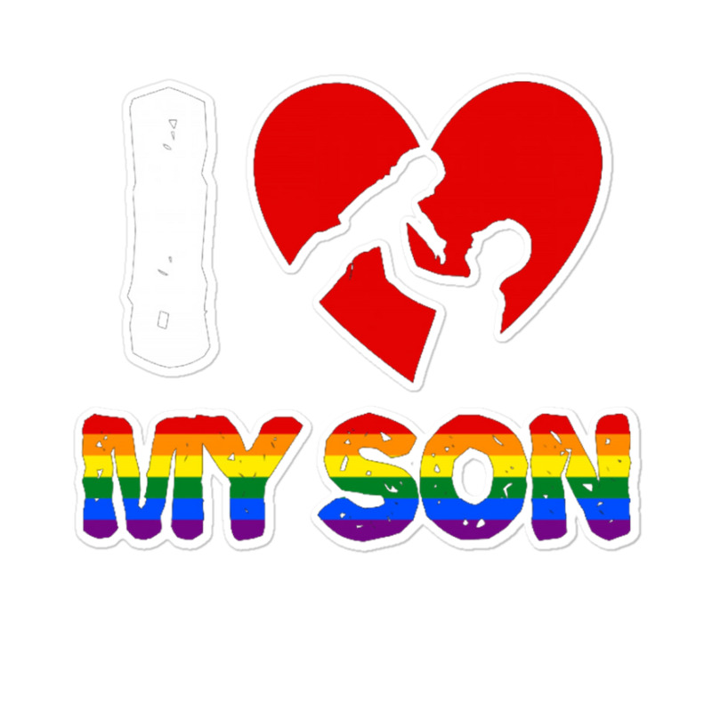 I Love My Son Father And Son For Dark Sticker | Artistshot