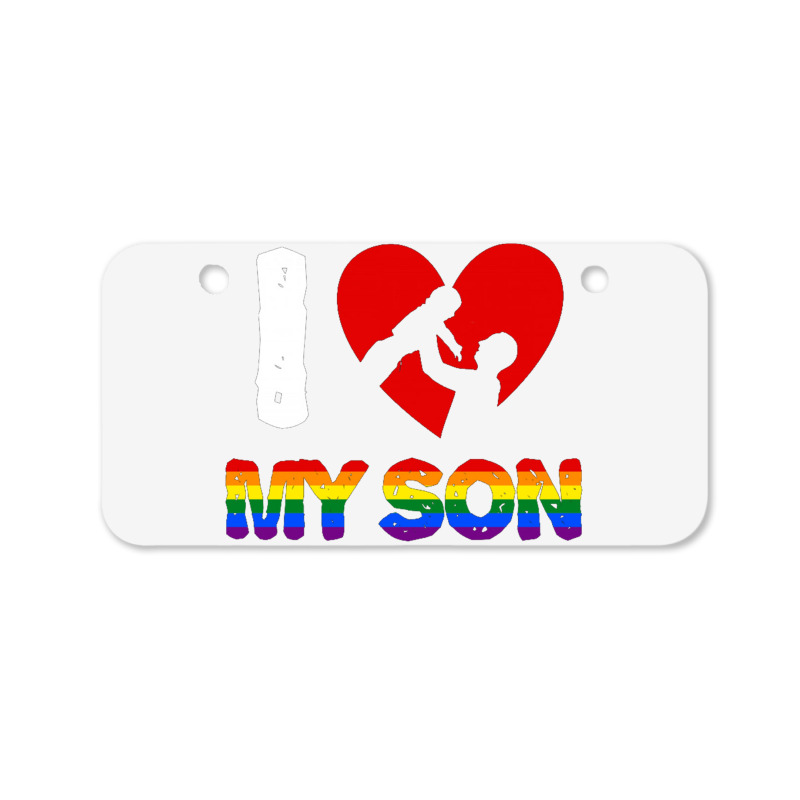 I Love My Son Father And Son For Dark Bicycle License Plate | Artistshot