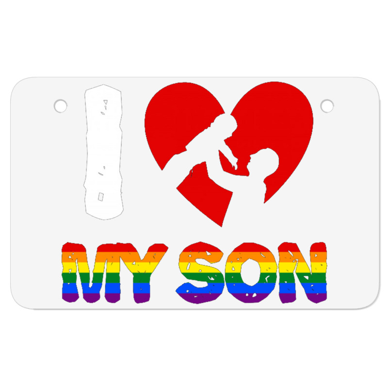 I Love My Son Father And Son For Dark Atv License Plate | Artistshot