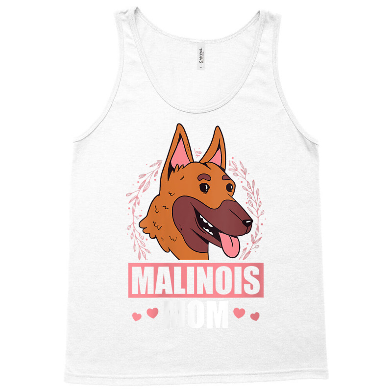 Womens Malinois Mom Dog Owner Belgian Malinois V Neck T Shirt Tank Top by erisseby | Artistshot