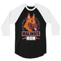 Womens Malinois Mom Dog Owner Belgian Malinois V Neck T Shirt 3/4 Sleeve Shirt | Artistshot