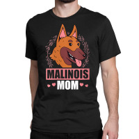 Womens Malinois Mom Dog Owner Belgian Malinois V Neck T Shirt Classic T-shirt | Artistshot