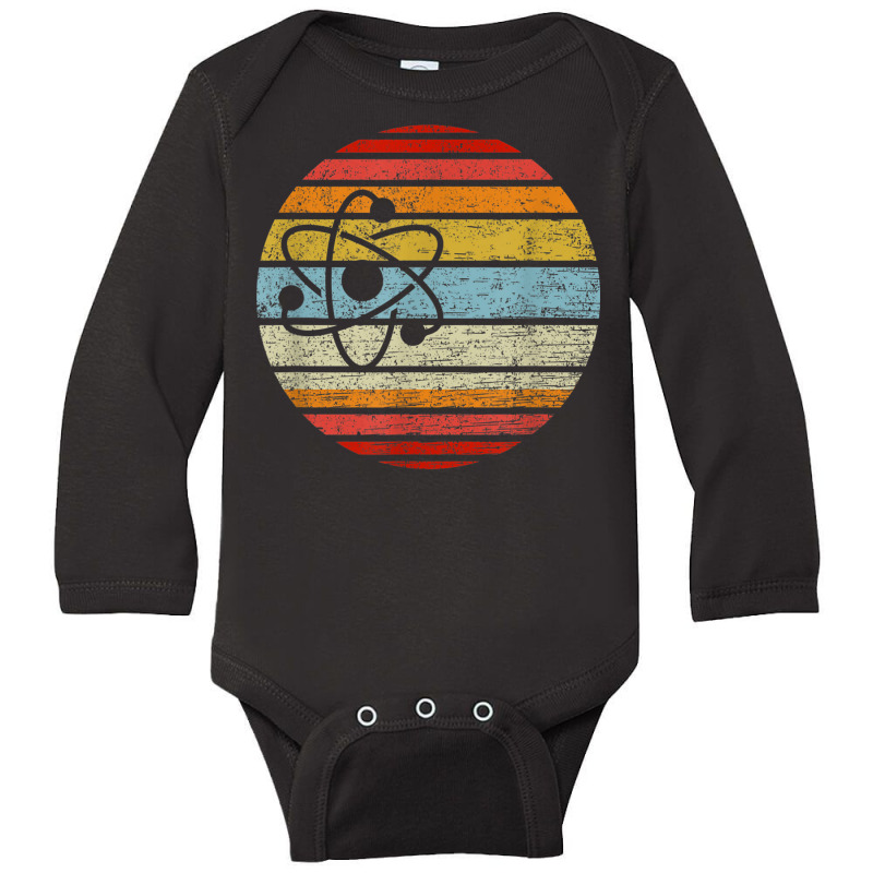 Science Atom Vintage Retro Style Science Outfit Long Sleeve Baby Bodysuit | Artistshot