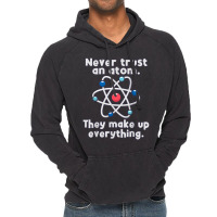 Science Funny Science Nerd S Atom Love Chemistry Physics S Vintage Hoodie | Artistshot