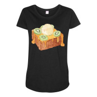 Brick Toast Bread Lover T  Shirt Honey Bread Brick Toast Topped With K Maternity Scoop Neck T-shirt | Artistshot