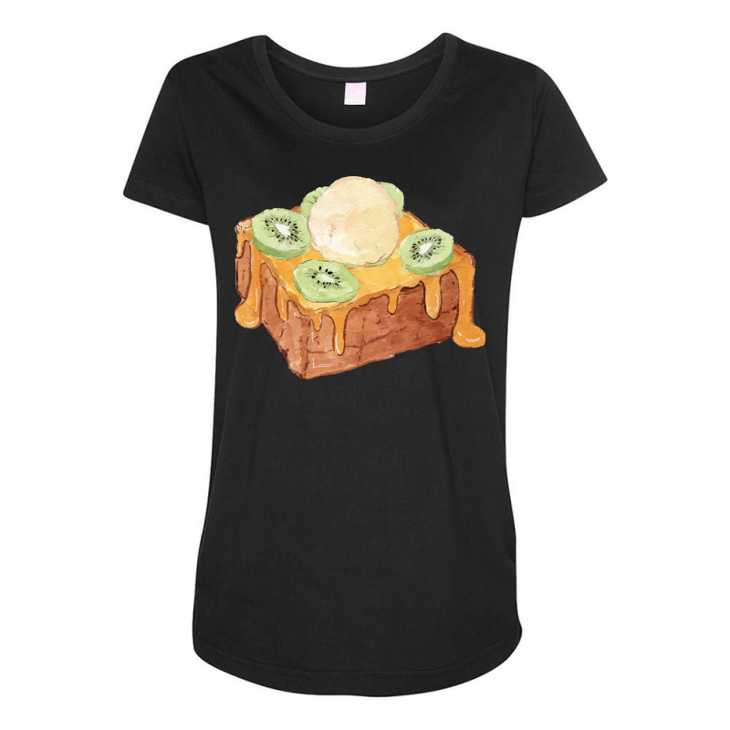 Brick Toast Bread Lover T  Shirt Honey Bread Brick Toast Topped With K Maternity Scoop Neck T-shirt by pintailracehorse | Artistshot